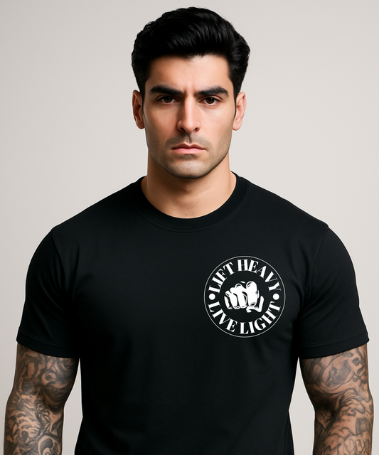 Lift Heavy Live Light - Gym T-Shirt | Boldsy Originals